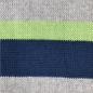 Preview: Strickstoff - Streifen - Baumwolle - limegrün/blau